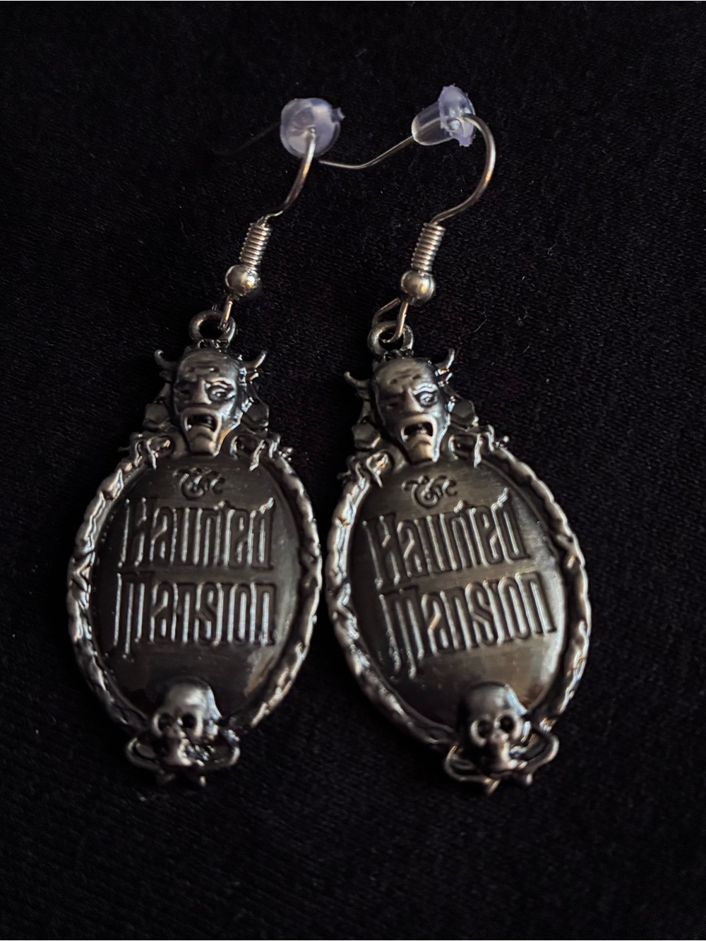 Haunted Mansion Silver-Tone Dangle Earrings